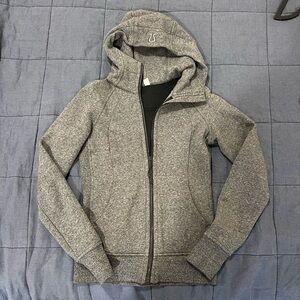 Lululemon gray scuba zip up jacket